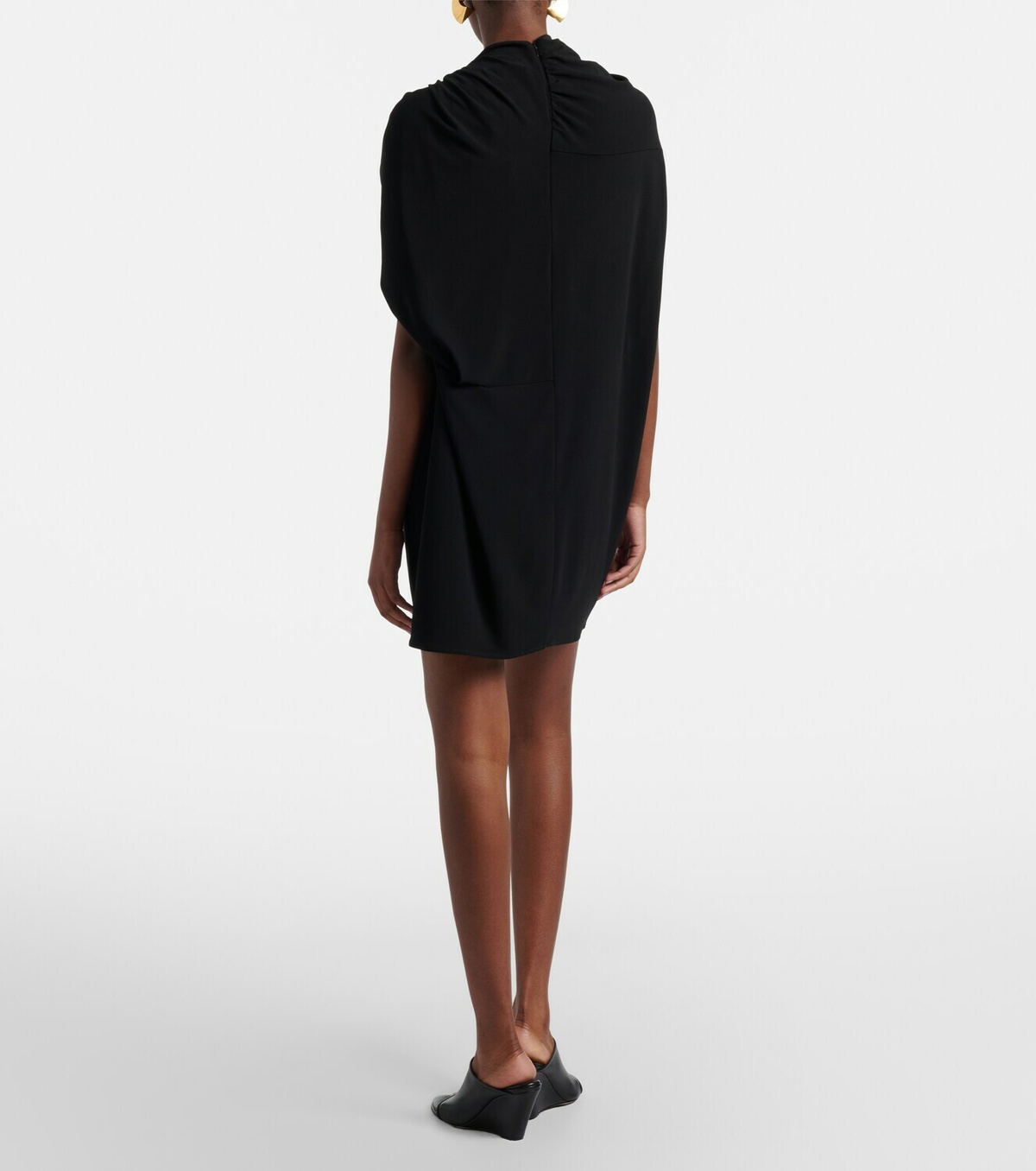 Sportmax Draped crêpe minidress