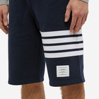 Thom Browne Men's Engineered Stripe Sweat Short in Navy