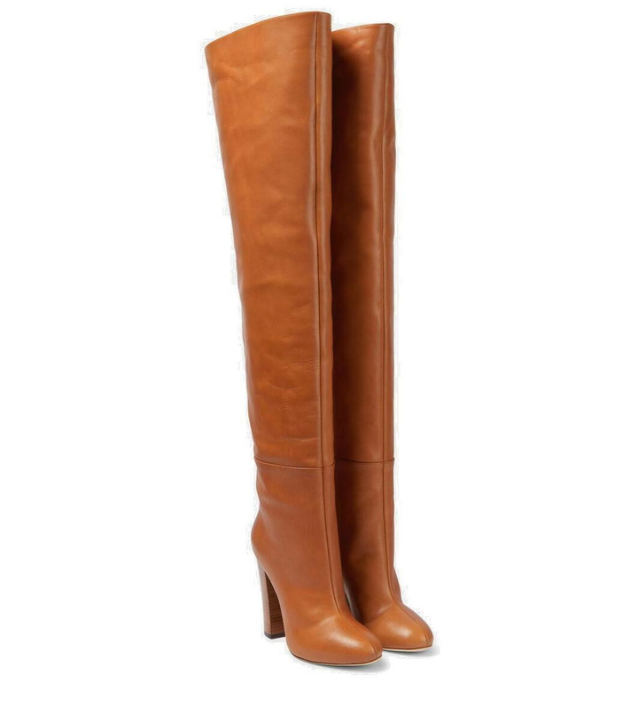 Photo: Giambattista Valli Leather knee-high boots