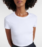 Alo Yoga Alosoft cropped jersey T-shirt