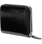 Il Bussetto - Polished-Leather Zip-Around Wallet - Men - Black