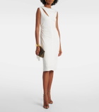 Tom Ford Cutout crepe jersey midi dress