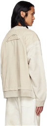 Miharayasuhiro Off-White Paneled Sweatshirt