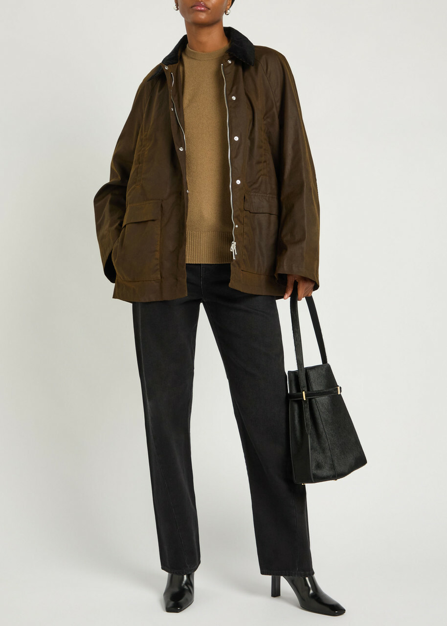 Toteme Classic Crew-neck Cashmere Jumper Khaki