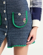 Cormio Womens Mini skirt Slate in Blue