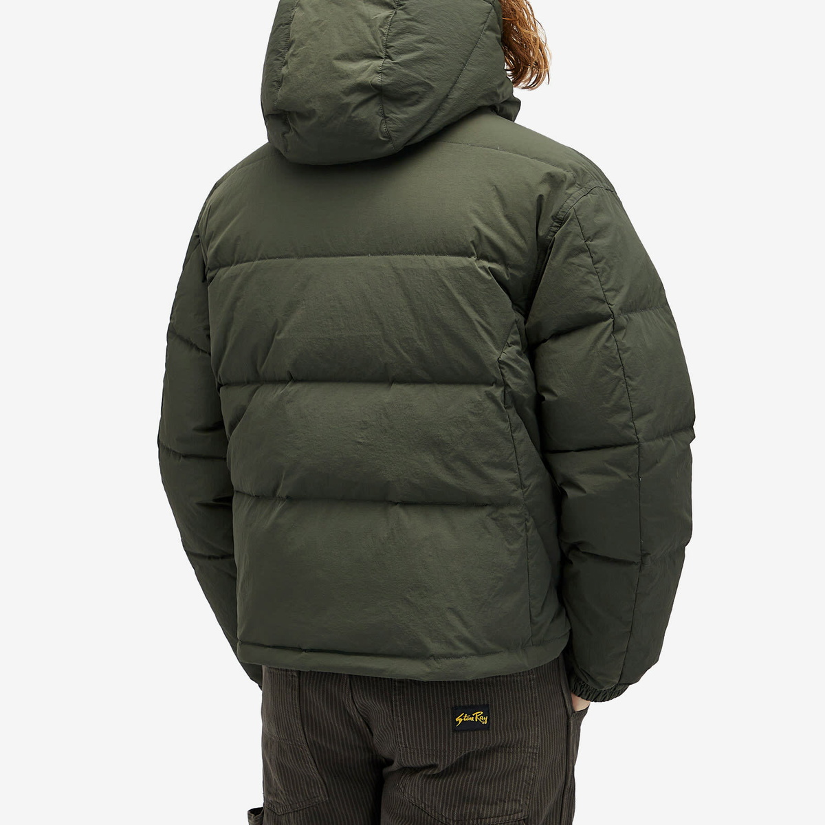 FrizmWORKS Men's Down Parka Jacket in Dark Green