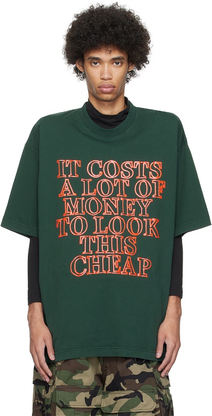 Photo: VETEMENTS Green Very Expensive T-Shirt