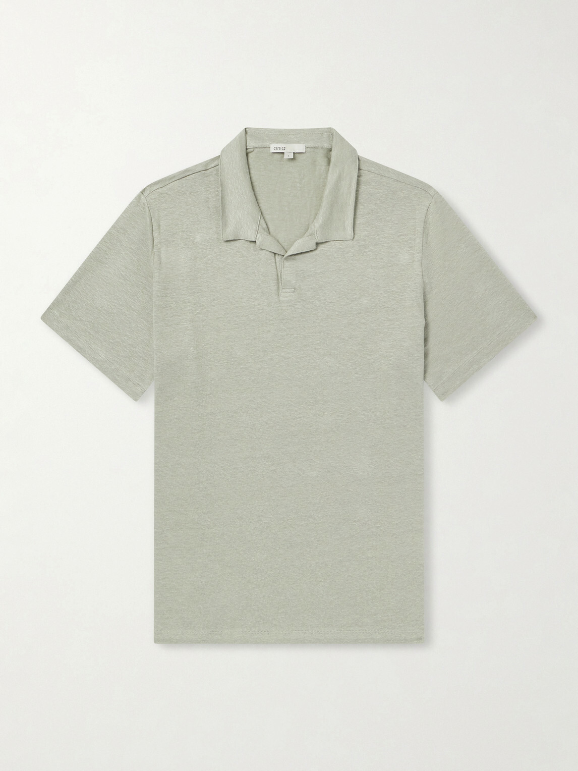 Onia - Shaun Linen-Blend Polo Shirt - Green
