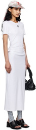 Marine Serre White Embroidered Maxi Dress