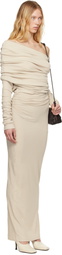 Entire Studios Taupe Bound Maxi Dress