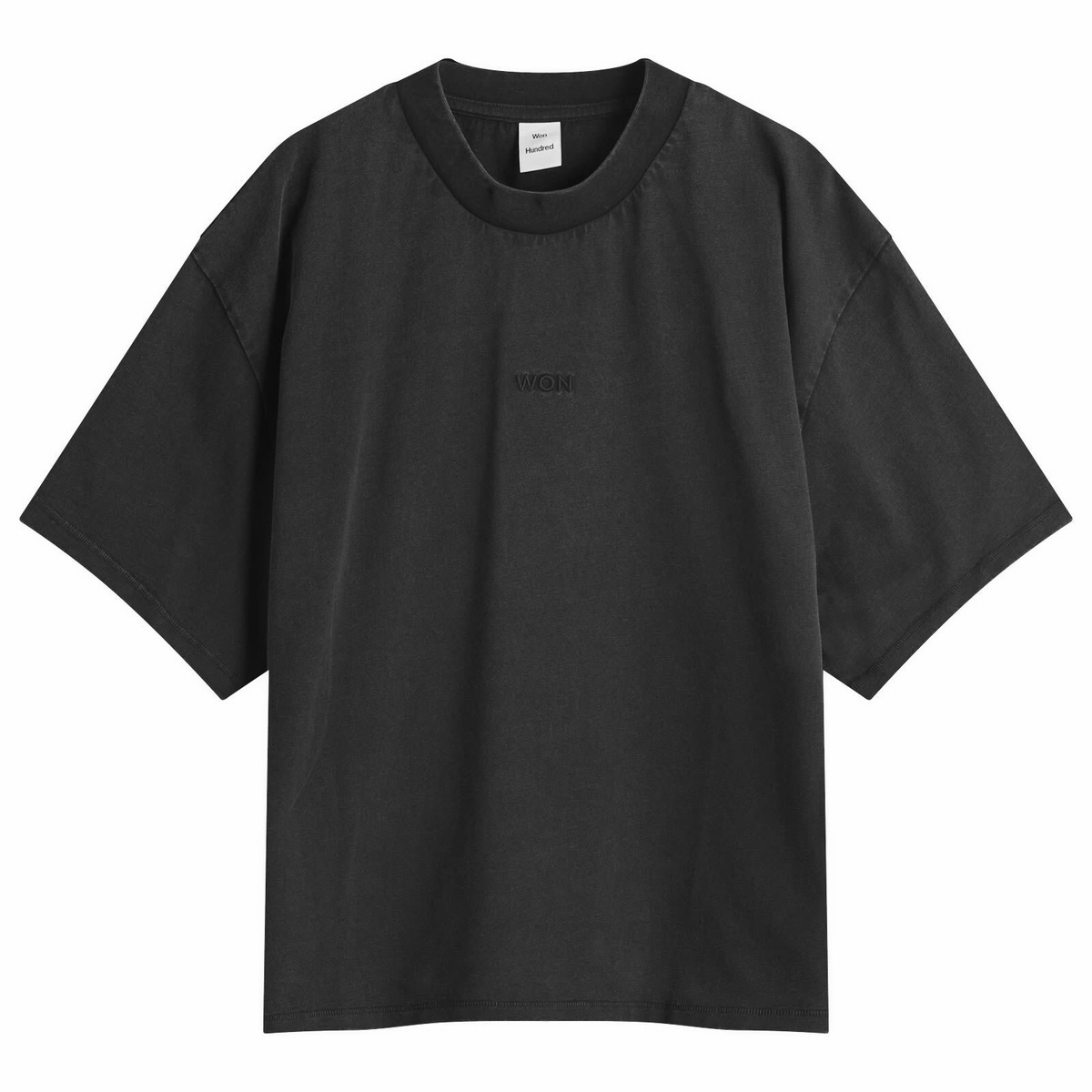 Won Hundred Men's Staff Boxy T-Shirt in Washed Black