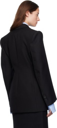 WARDROBE.NYC Black Double Breasted Contour Blazer