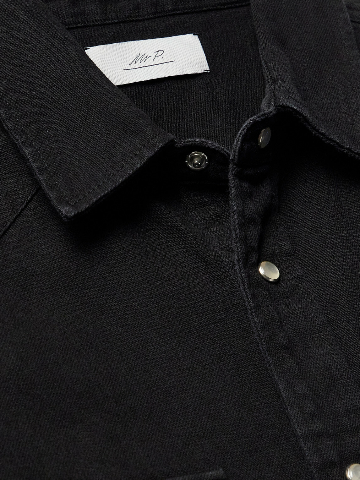 Mr P. - Western Denim Shirt - Black