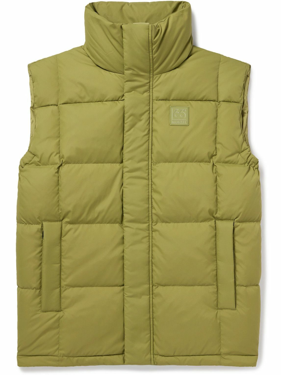 66° North Men's Dyngja Down Vest in Glacial Clay 66° North