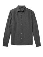 ERMENEGILDO ZEGNA - Linen Shirt - Gray
