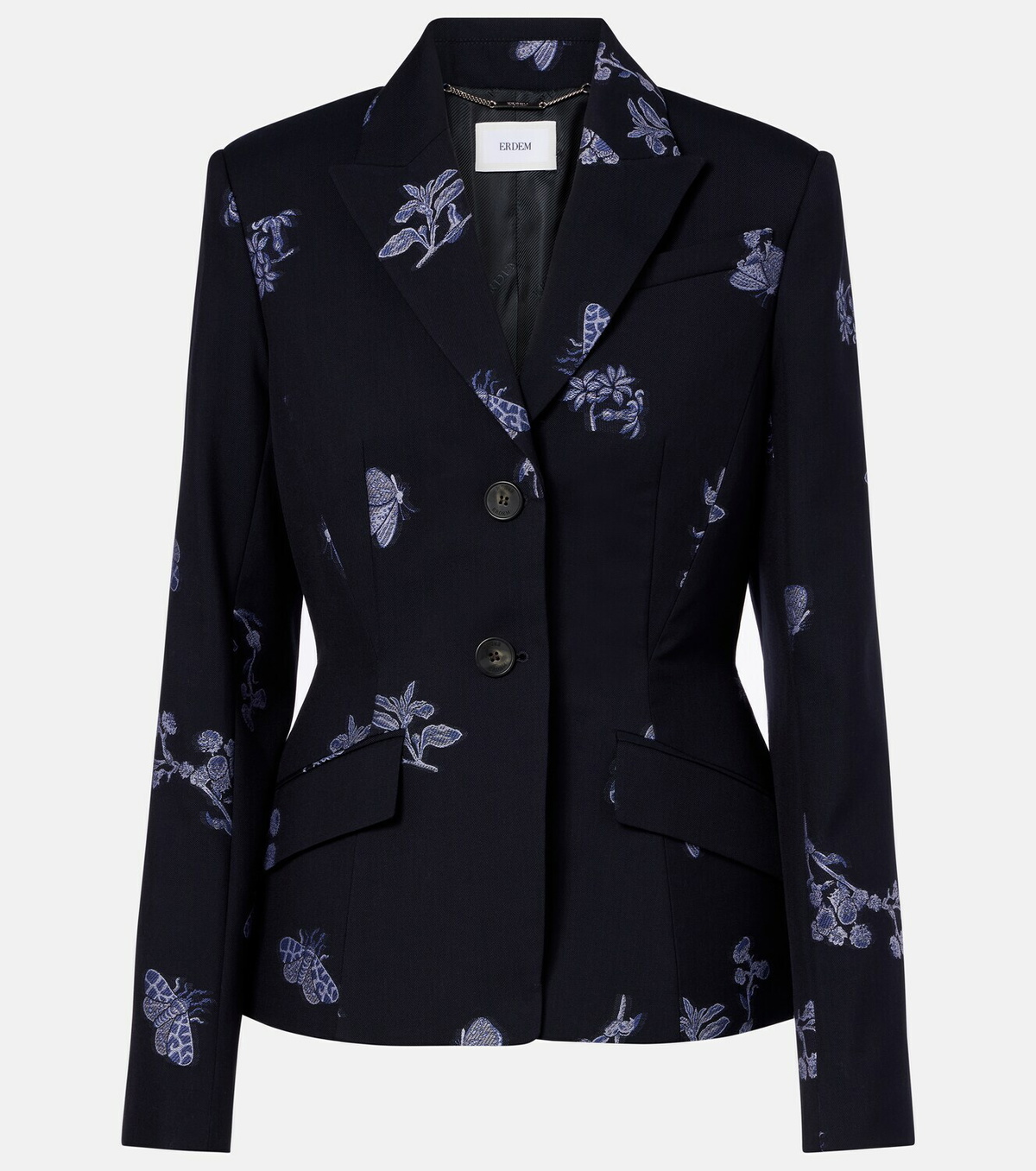 Erdem Wool and cotton jacquard blazer