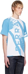 Ferragamo Blue & White Venus T-Shirt