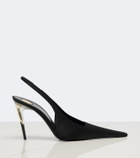Saint Laurent Goya satin slingback pumps