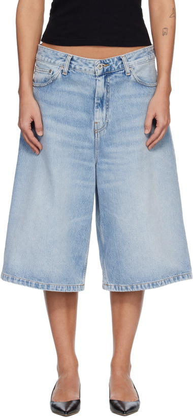 Photo: Carhartt Work In Progress Blue Belmont Denim Shorts