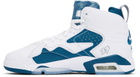 Nike Jordan Big Kids White & Blue Jumpman MVP Sneakers