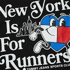 Tommy Jeans Men's New York Runners T-Shirt in Black