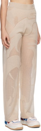 Feng Chen Wang Beige Phoenix Trousers