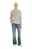 Diesel Polo jumper with faded reverse print - Knitwear - Man -