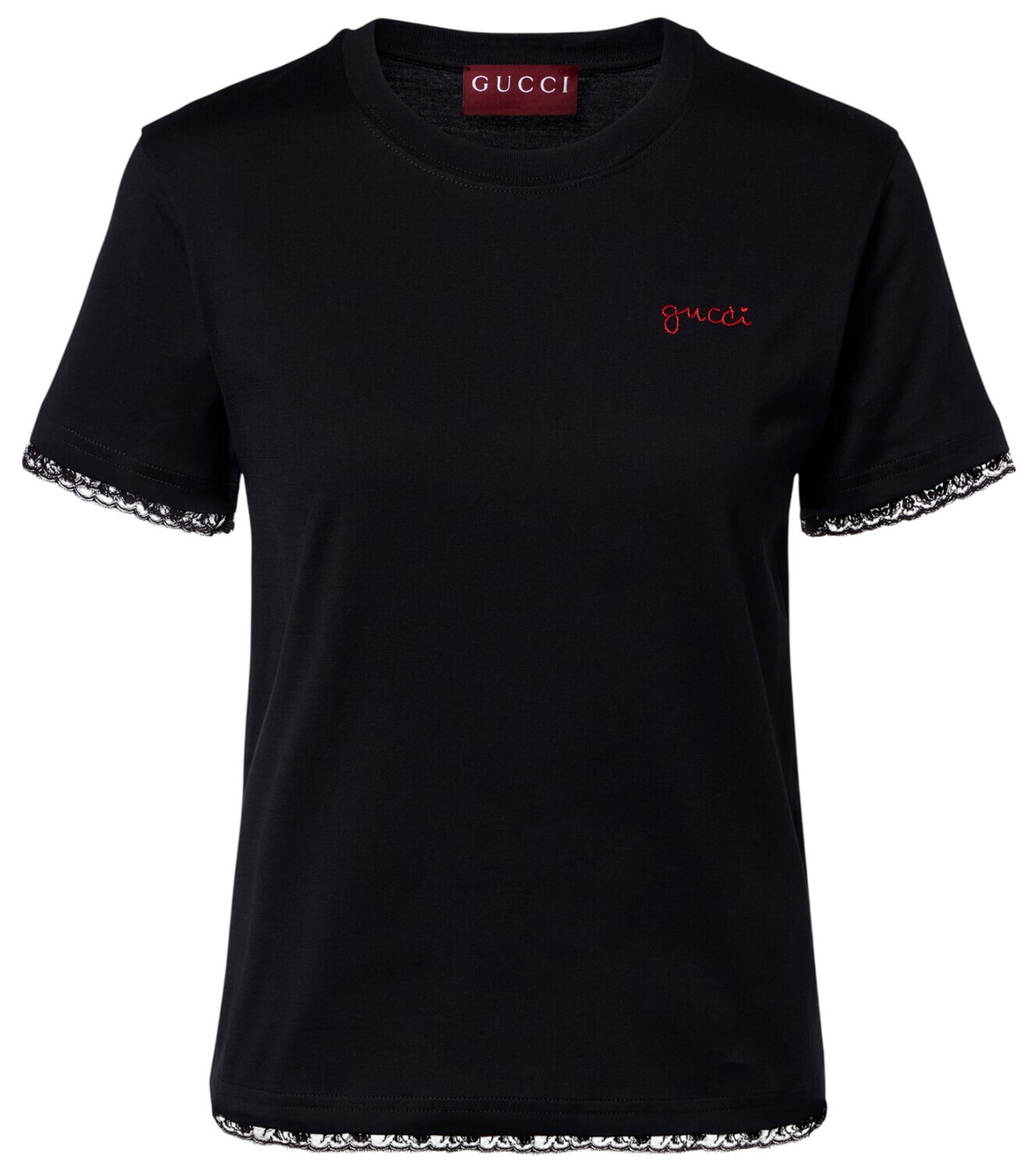Gucci Black Crystal Interlocking G T-Shirt Gucci