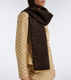 Gucci GG jacquard wool scarf