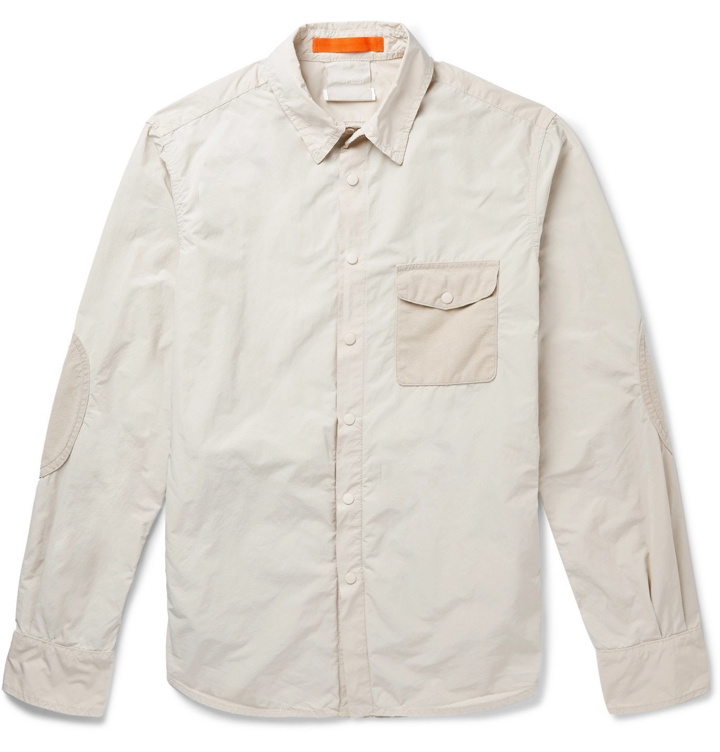 Photo: Aspesi - Faux Suede-Trimmed Shell Overshirt - Neutrals