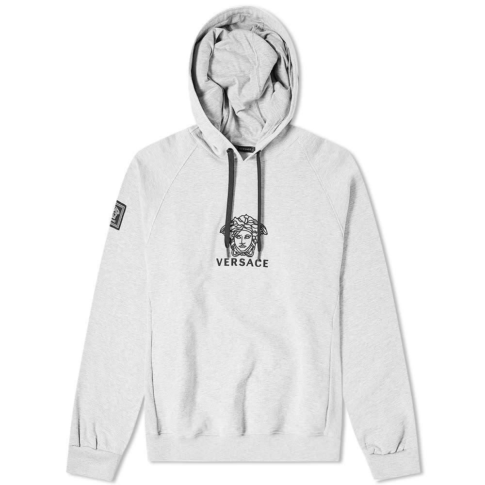 Photo: Versace Logo Embroidered Popover Hoody