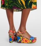 Dolce&Gabbana Bianca floral wedges