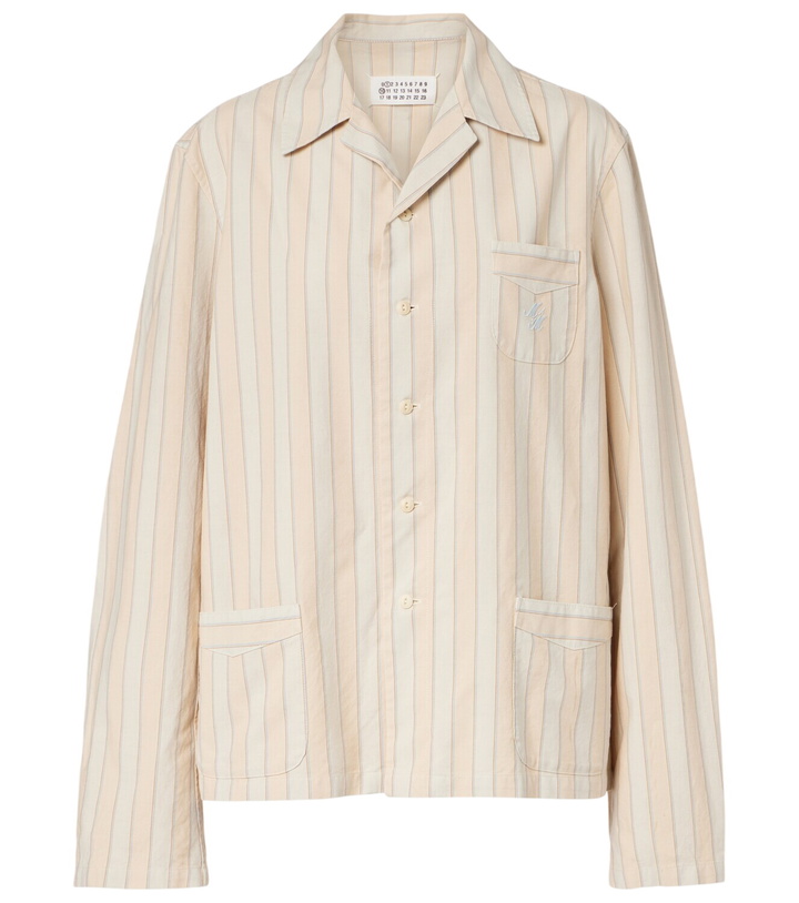 Photo: Maison Margiela Striped cotton shirt