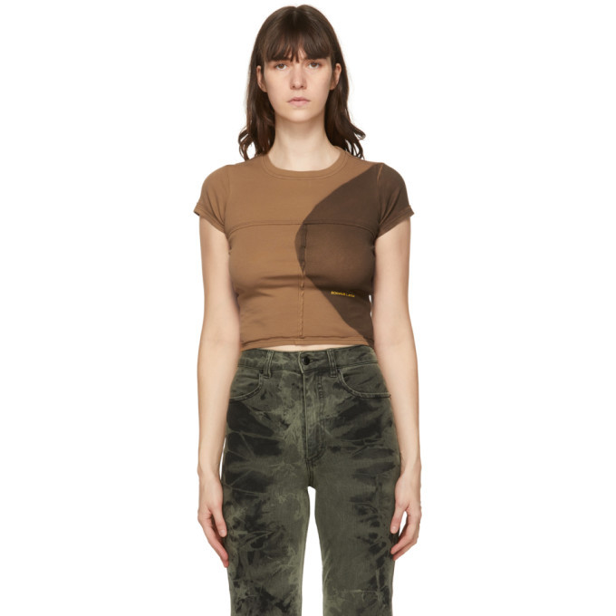 Eckhaus Latta Brown Lapped Baby T-Shirt Eckhaus Latta