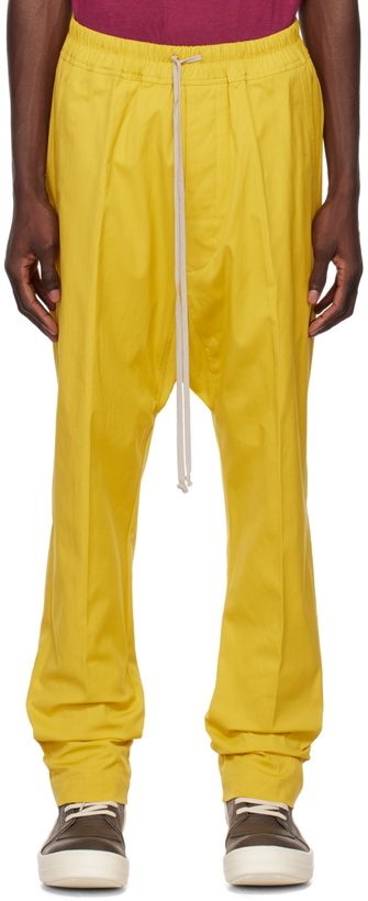 Photo: Rick Owens Yellow Drawstring Trousers