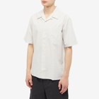 Norse Projects Men's Carsten Tencel Short Sleeve Shirt in Marble White