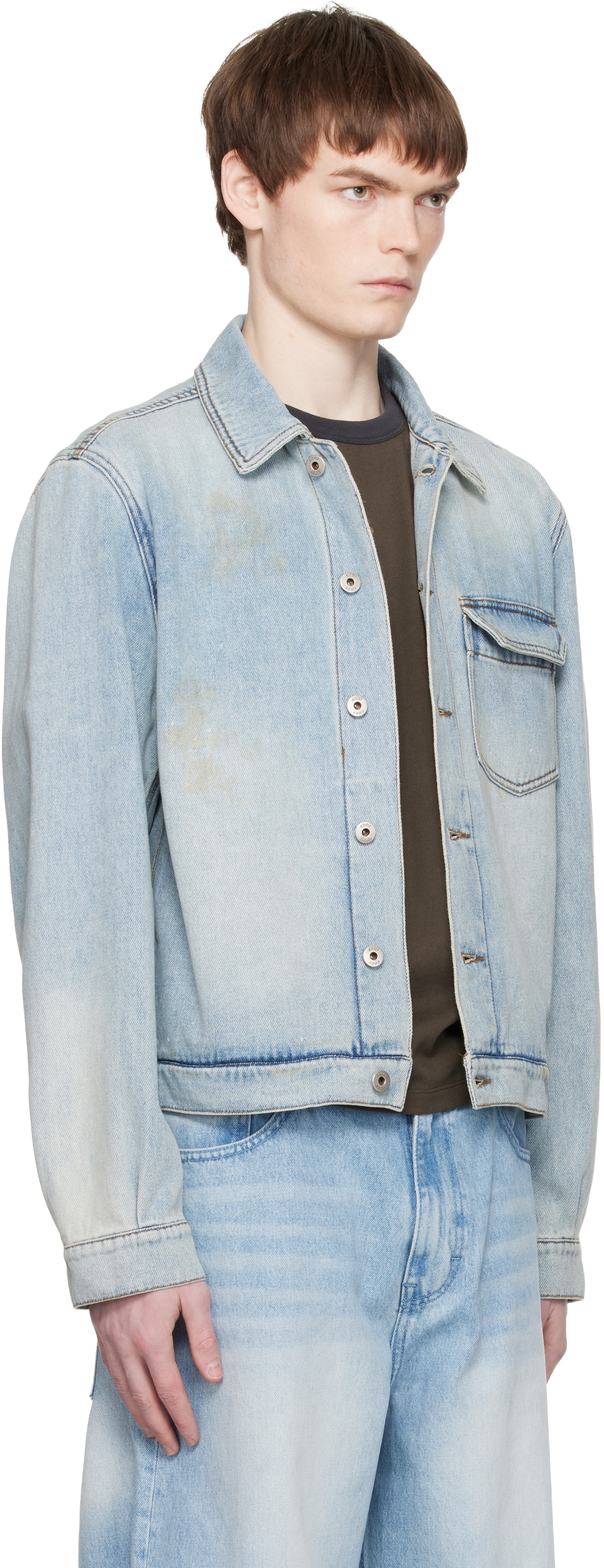 COOR Blue Riosell One Pocket Trucket Denim Jacket