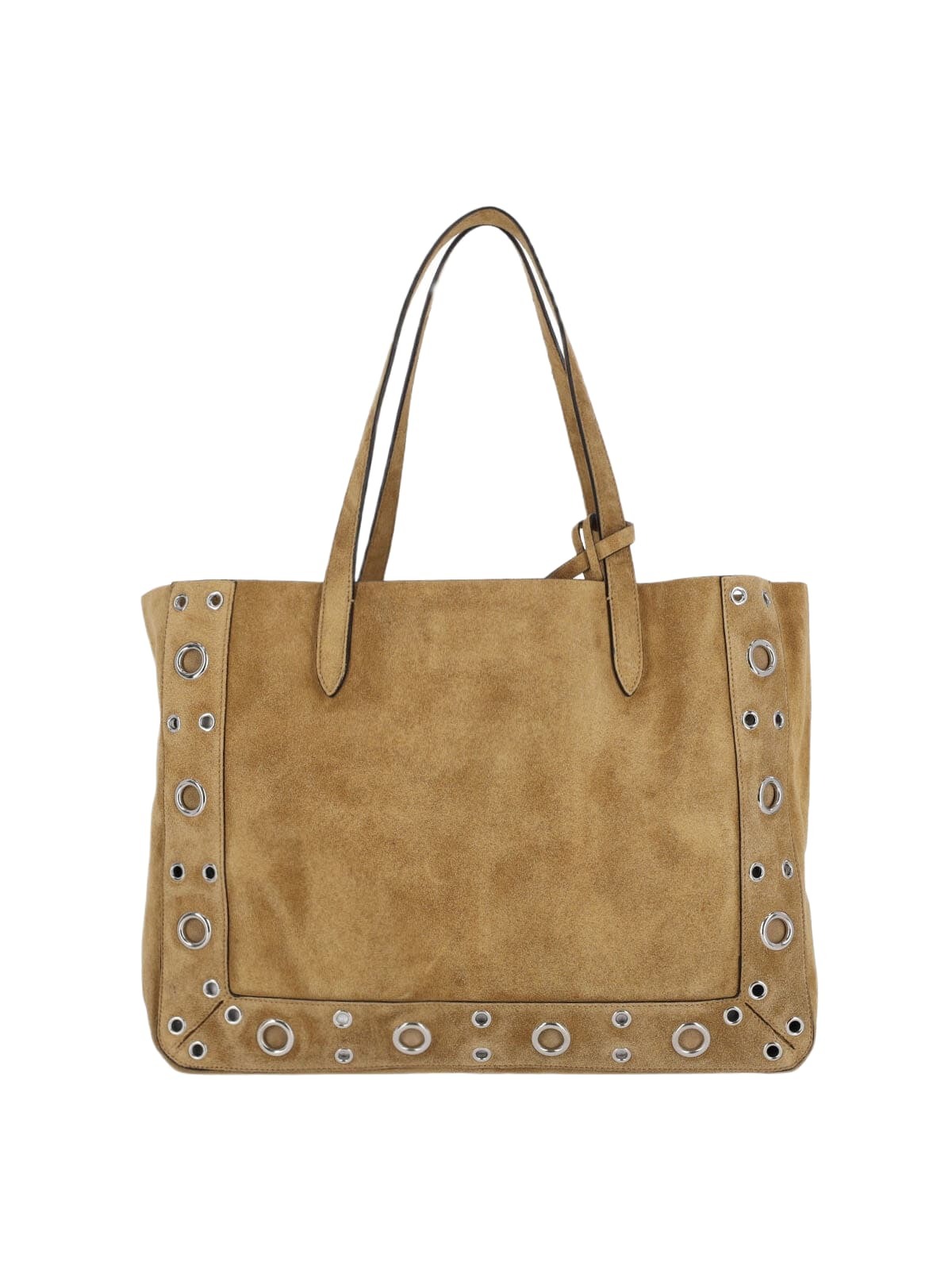 Valentino Garavani Valentino Garavani Medium Nellcôte Tote in Brown Suede