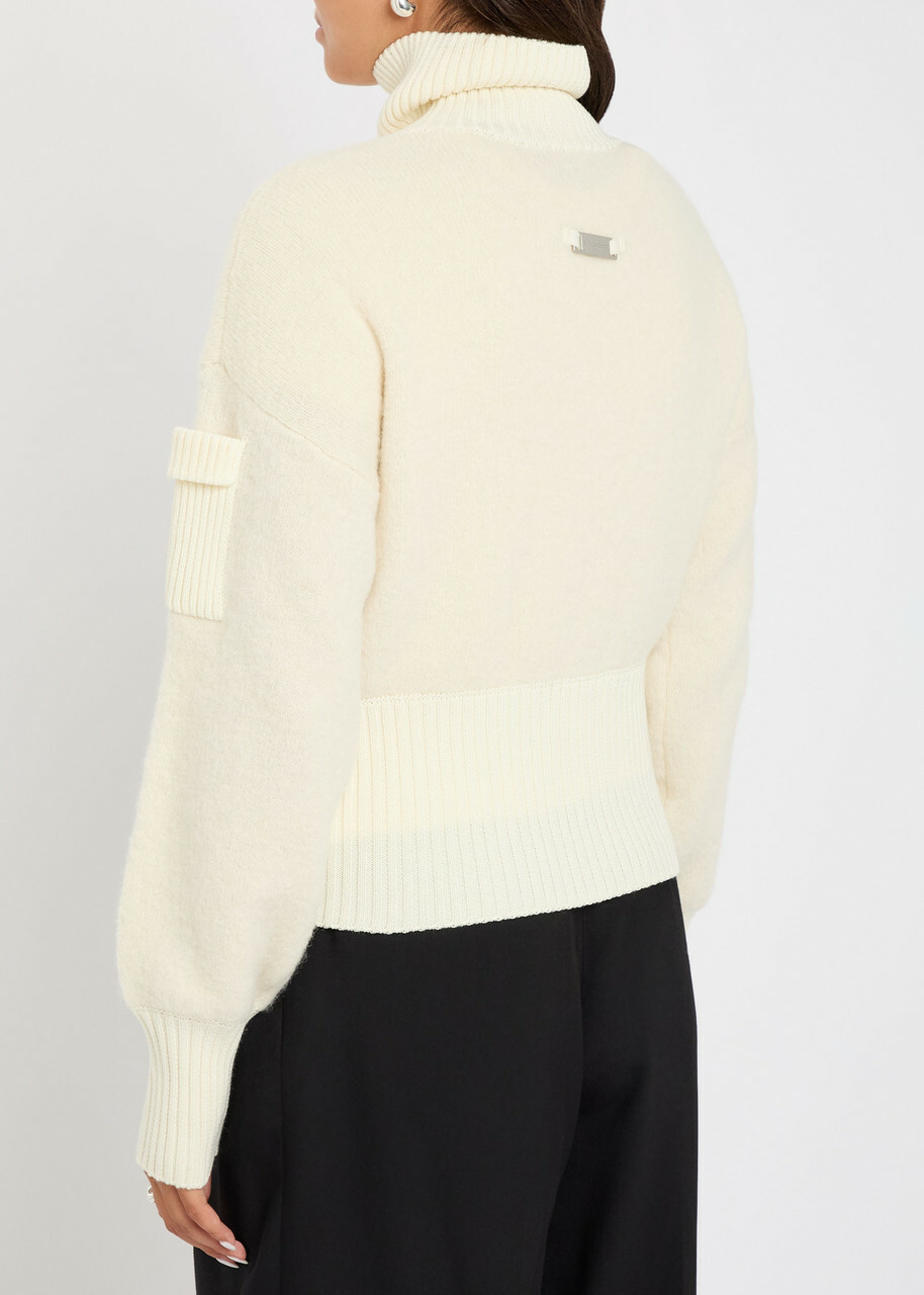 Canada Goose Sauble Alpaca-blend Cardigan Cream