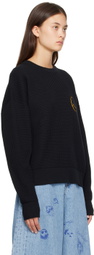 drew house Black Sketch Mascot Sweatshirt
