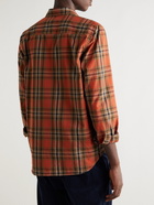 Wood Wood - Timothy Checked Organic Cotton-Poplin Shirt - Orange