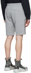 Stone Island Grey Garment-Dyed Shorts