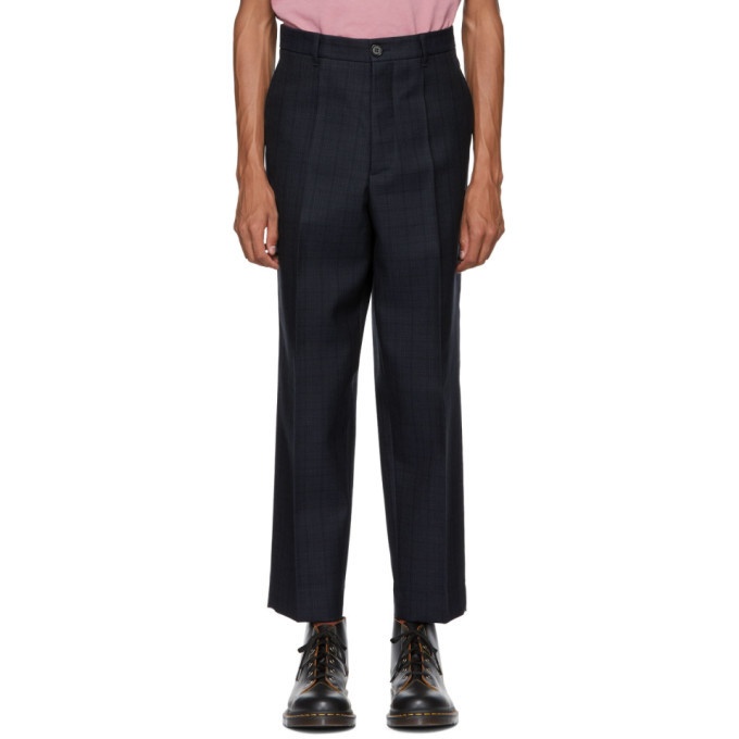 Photo: Marni Navy Check Classic Trousers