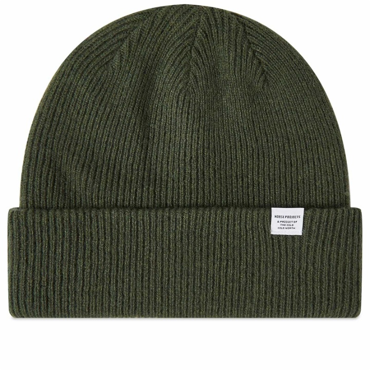 Photo: Norse Projects Men's Beanie in Army Green