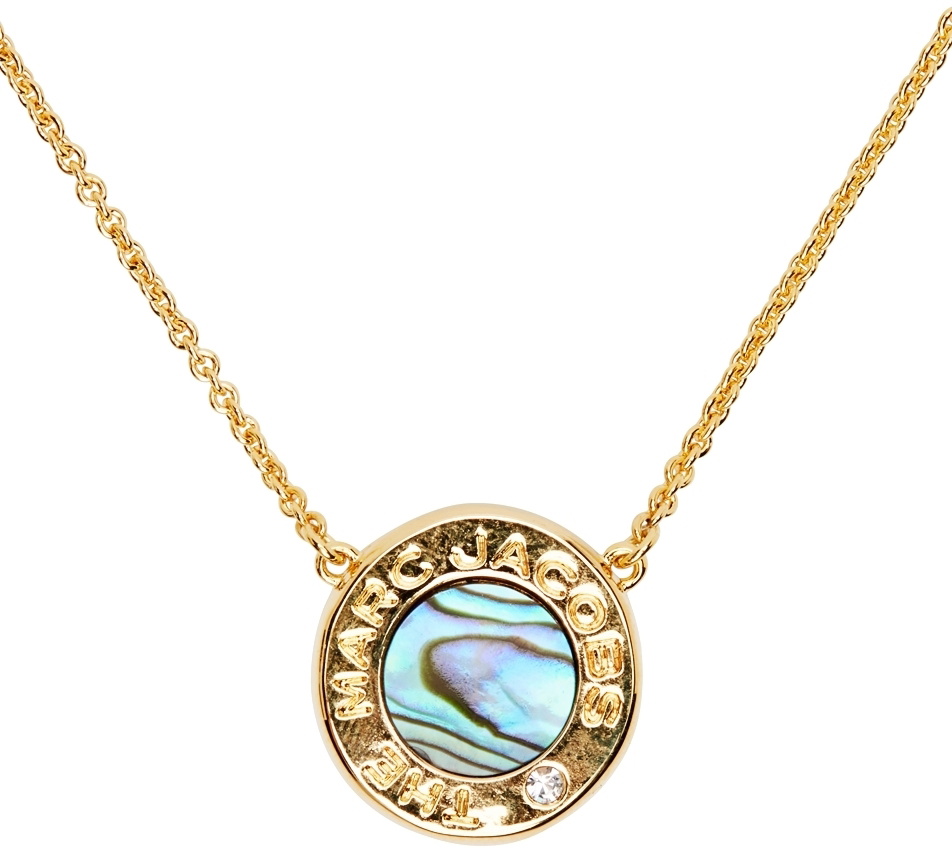 Marc Jacobs Gold 'The Medallion' Abalone Necklace Marc Jacobs