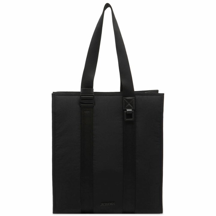 Photo: Jacquemus Men's Le Cabas Cuera Tote Bag in Black 