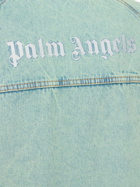 PALM ANGELS - Overdye Logo Cotton Denim Jacket