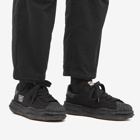 Maison MIHARA YASUHIRO Men's Blakey Low Original Sole Canvas Sneakers in Black