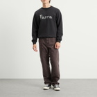 By Parra Men's Weird Trad Logo Crew Sweatshirt in Dark Navy