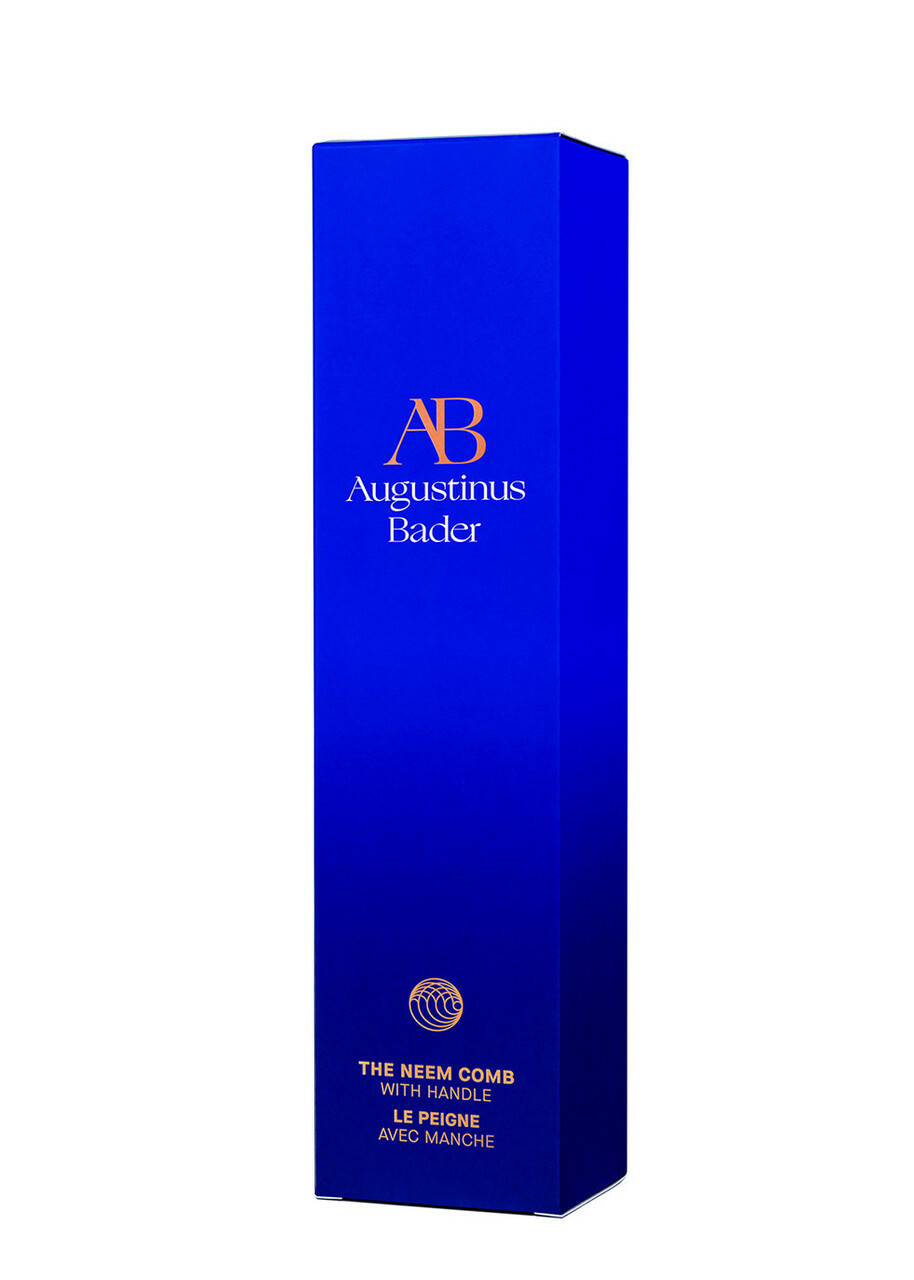 Augustinus Bader Neem Comb With Handle - Orange, Styling, Orange, With Antibacterial and Antifungal Superpowers